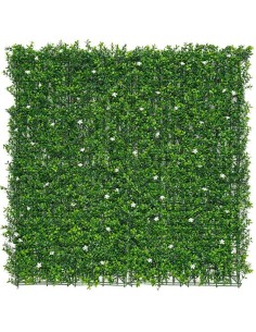 Jardín vertical con flores de jazmín, color verde 1 x 1 m