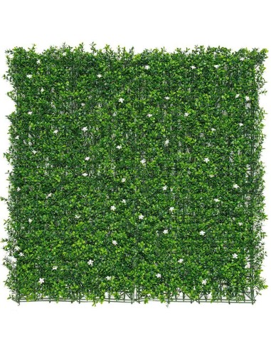 Jardín vertical con flores de jazmín, color verde 1 x 1 m