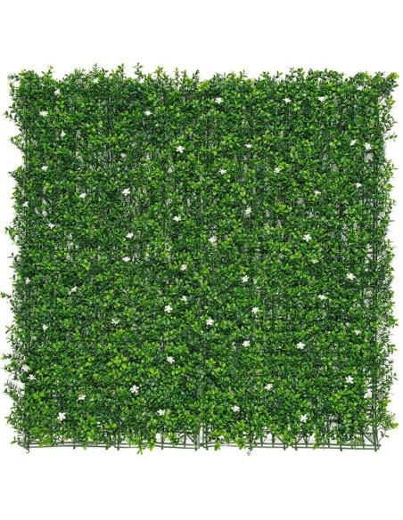 Jardín vertical con flores de jazmín, color verde 1 x 1 m