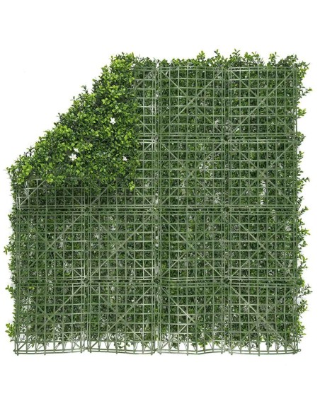 Jardín vertical con flores de jazmín, color verde 1 x 1 m