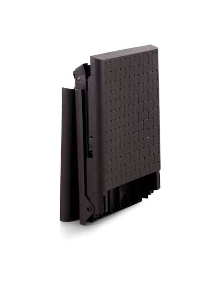 Tumbona plegable dream color wengue con ruedas 58 x 42 x 199 cm