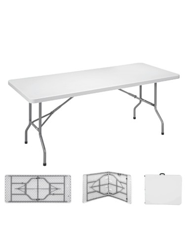 Mesa plegable 180 x 74 x 74 cm tubo ø22 x 1.0 mm