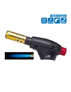 Pack soplete segofire piezo + 3 botellas. multigas 300 600ml super ego 2