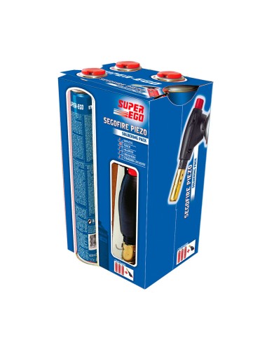 Pack soplete segofire piezo + 3 botellas....