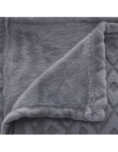 Plaid/manta 230x180cm modelo 'winter rhombus' color gris 2