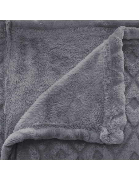 Plaid/manta 230x180cm modelo 'winter rhombus' color gris