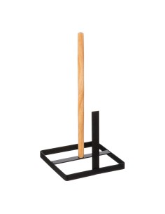 Servilletero negro 15x15x30cm coleccion 'noir kitchen'