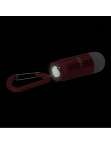 Linterna llavero con mosqueton. 3xlr44 (pilas...