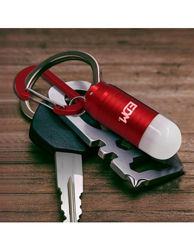 Linterna llavero con mosqueton. 3xlr44 (pilas...