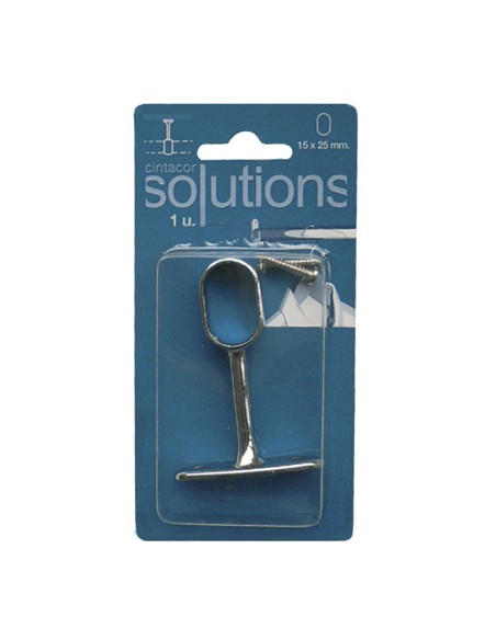 Soporte armario central ovalado cromado cintacor - storplanet