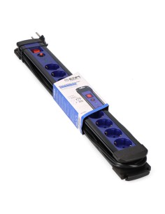 Prolongador con 10 tomas con protector + interruptor 3m .