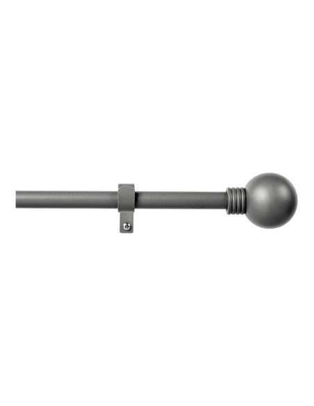 Kit barra cortina anillo extensible de 110 a 200cm plomo cintacor - storplanet