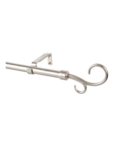 Kit barra cortina baculo extensible de 160 a 300cm plata cintacor - storplanet