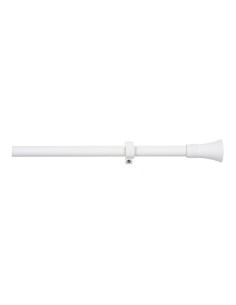 Kit barra cortina blanco cono extensible de 160 a 300 cm