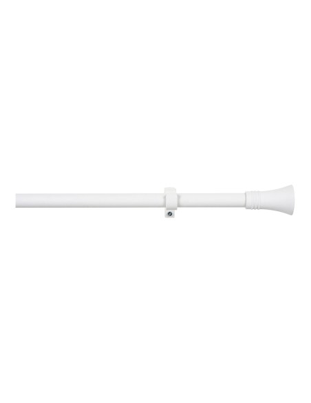 Kit barra cortina blanco cono extensible de 160 a 300 cm