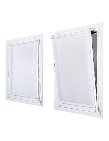 Estor enrollable clip&fix 150x180cm blanco nieve cintacor - storplanet