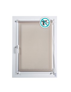 Estor enrollable clip&fix 90x180cm piedra cintacor - storplanet