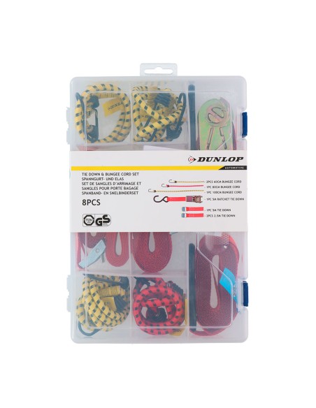 Set de pulpos para coches 8 piezas dunlop