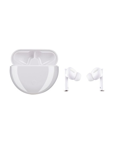 Auriculares earbuds bluetooth con estuche blanco