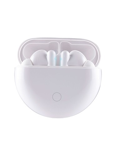 Auriculares earbuds bluetooth con estuche blanco