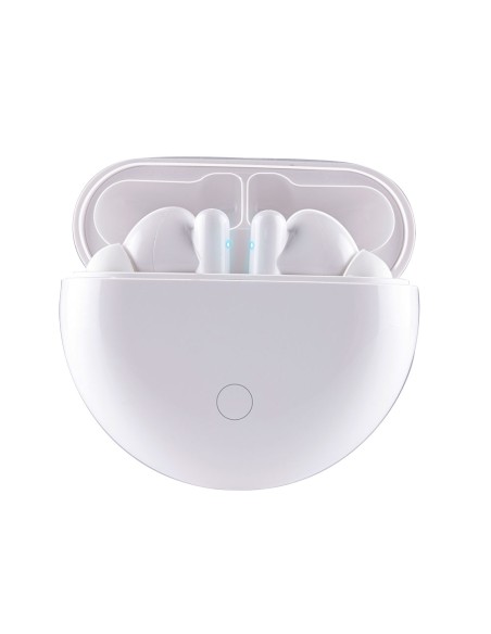 Auriculares earbuds bluetooth con estuche blanco