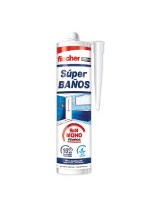 Super baños silicona blanca antimoho sin olor 280 ml