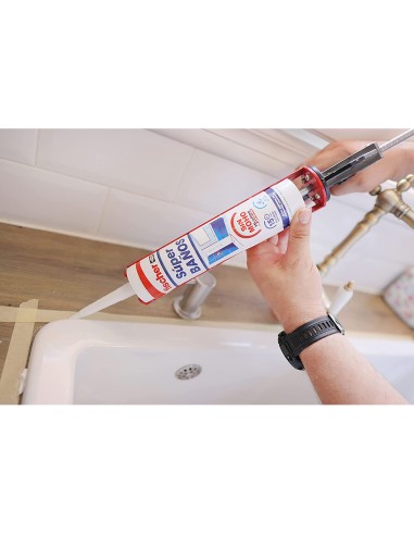 Super baños silicona blanca antimoho sin olor...