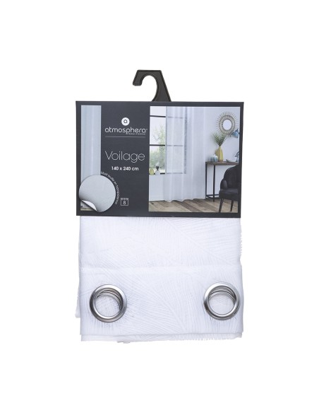 Cortina 140x240cm modelo tropical blanco