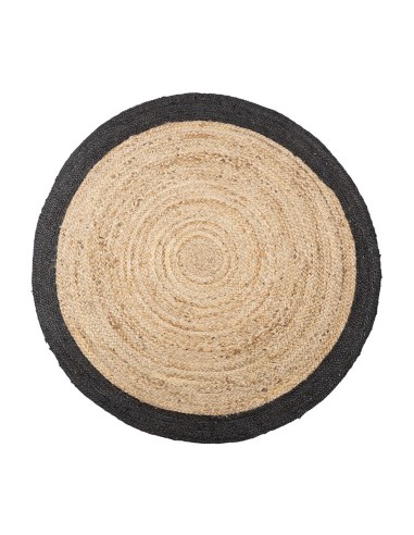 Alfombra arpillera negra ø120cm atmosphera