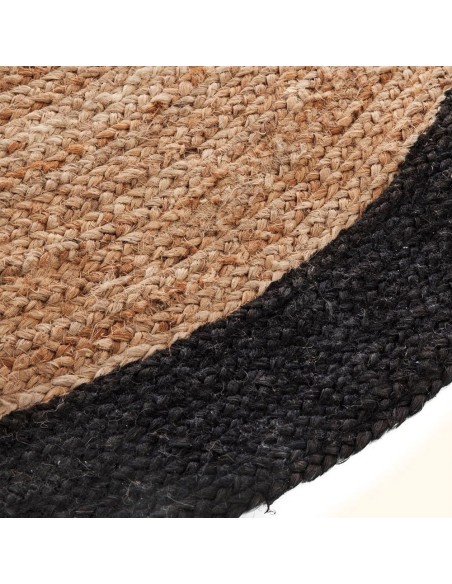 Alfombra arpillera negra ø120cm atmosphera