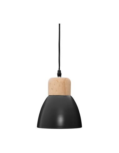 Lámpara de techo negra e14 ø15 x 19 cm bombilla no incluida