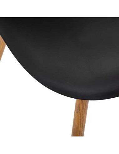 Silla de comedor negra col."taho" 47x53x85cm