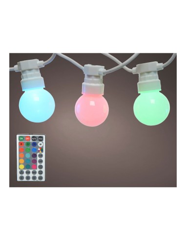 Guirnalda 20 bombillas led rgb exterior 14,5m...