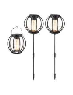 Luces solares de jardín 3 lm ø13 x 43 cm, 3 unidades 2