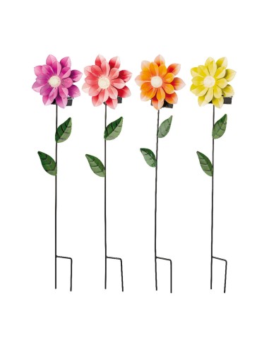 Baliza solar forma de flor colores surtidos 11...