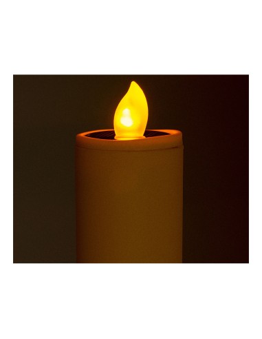 Vela solar efecto llama ø4 x 90 cm colores...