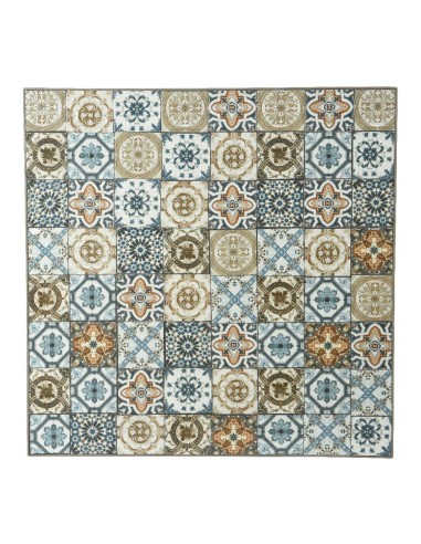 Mesa metalica/mosaico bistro color marron para...