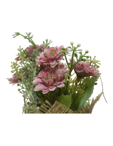 Planta artificial mini con arpillera ø7x17cm modelos surtidos colores / modelos surtidos