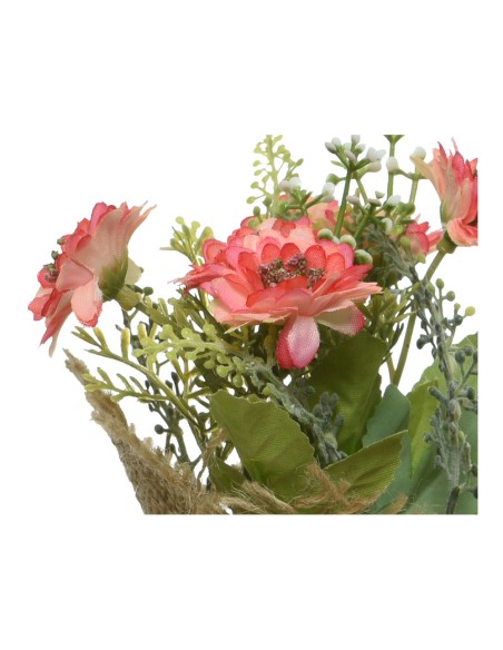 Planta artificial mini con arpillera ø7x17cm modelos surtidos colores / modelos surtidos