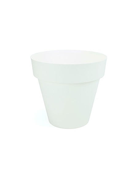 Maceta de inyección color blanco ø14cm