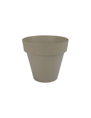 Maceta de inyección color taupe ø14cm