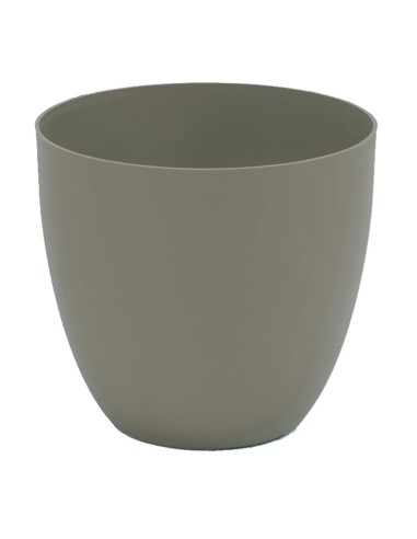 Maceta de inyección cuenco ø38cm color taupe