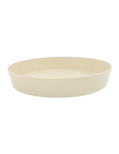 Plato de inyeccion para maceta color ecru ø28cm