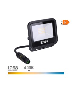 Foco proyector led 20 w 1520 lm 4000 k luz dia black series 12,4 x 10,6 x 2,8 cm