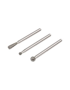 Set 3 muelas de diamante esféricas y cónicas 5988000 wolfcraft