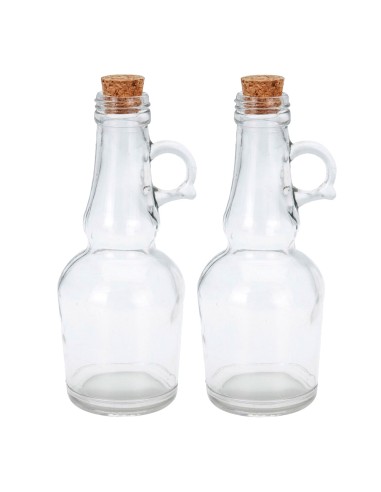 Set aceitera y vinagrera de cristal 250ml