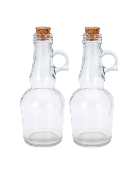 Set aceitera y vinagrera de cristal 250ml