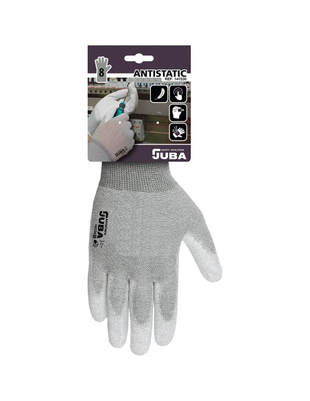 Guante antiestático nylon/fibra de carbono talla 9 juba