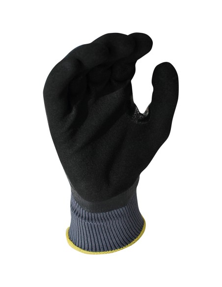 Guante de trabajo nylon/nitrilo negro talla 7 juba