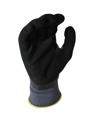 Guante de trabajo nylon/nitrilo negro talla 8 juba
